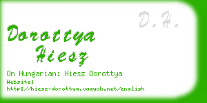 dorottya hiesz business card